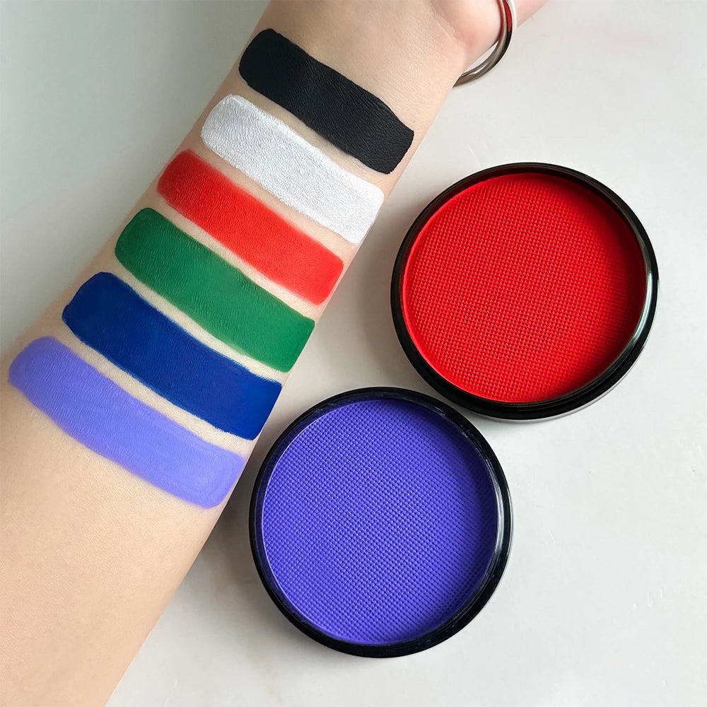 Water-Based Body Paint,Non-Toxic, Vibrant Colors, Easy Wash Off for Face & Skin, Safe for Kids & Adults,Party & Halloween Makeup