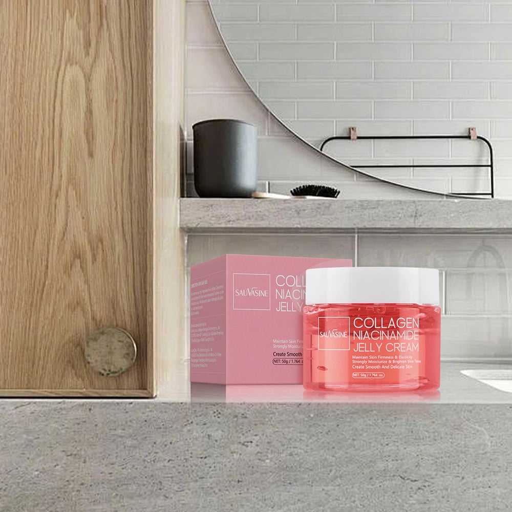 24h Glow & Lifted Collagen Jelly Cream Niacinamide And Hydrolyzed Collagen Strengthen The Skin Barrier And Moisturize The Skin