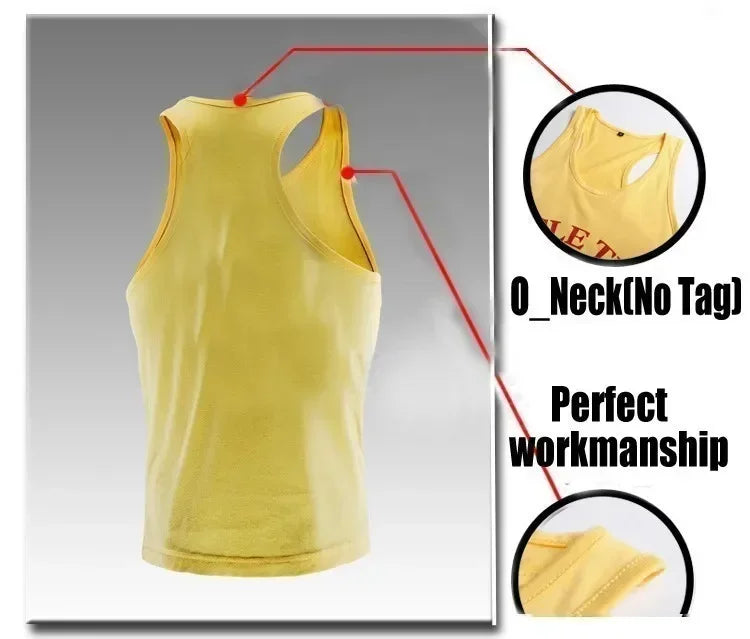 Gym Tank top Men Fitness Clothing Men's Bodybuilding Tank Tops Summer Gym Clothing for Male Sleeveless Vest T Shirt