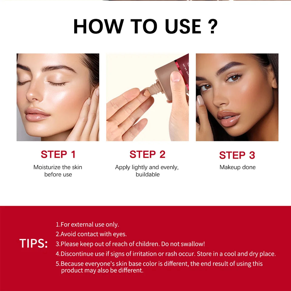 TURN UP THE BASE BLURRING FOUNDATION Face Long Lasting control oil Foundation OS Makeup Cosmetics Skin Matte