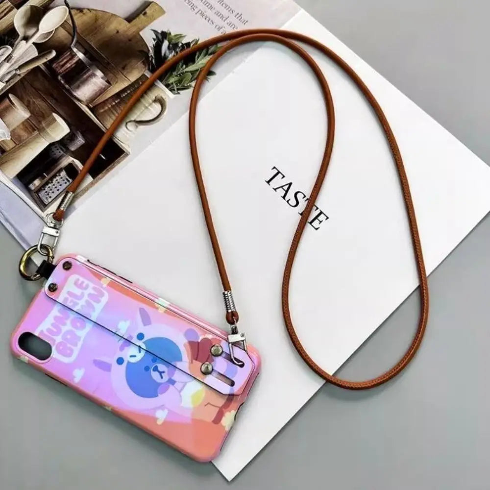 120cm Adjustable PU leather Bag Strap Crossbody Shoulder bag Strap Mobile Phone Lanyard Handbag Handle Replacement Bag Belt