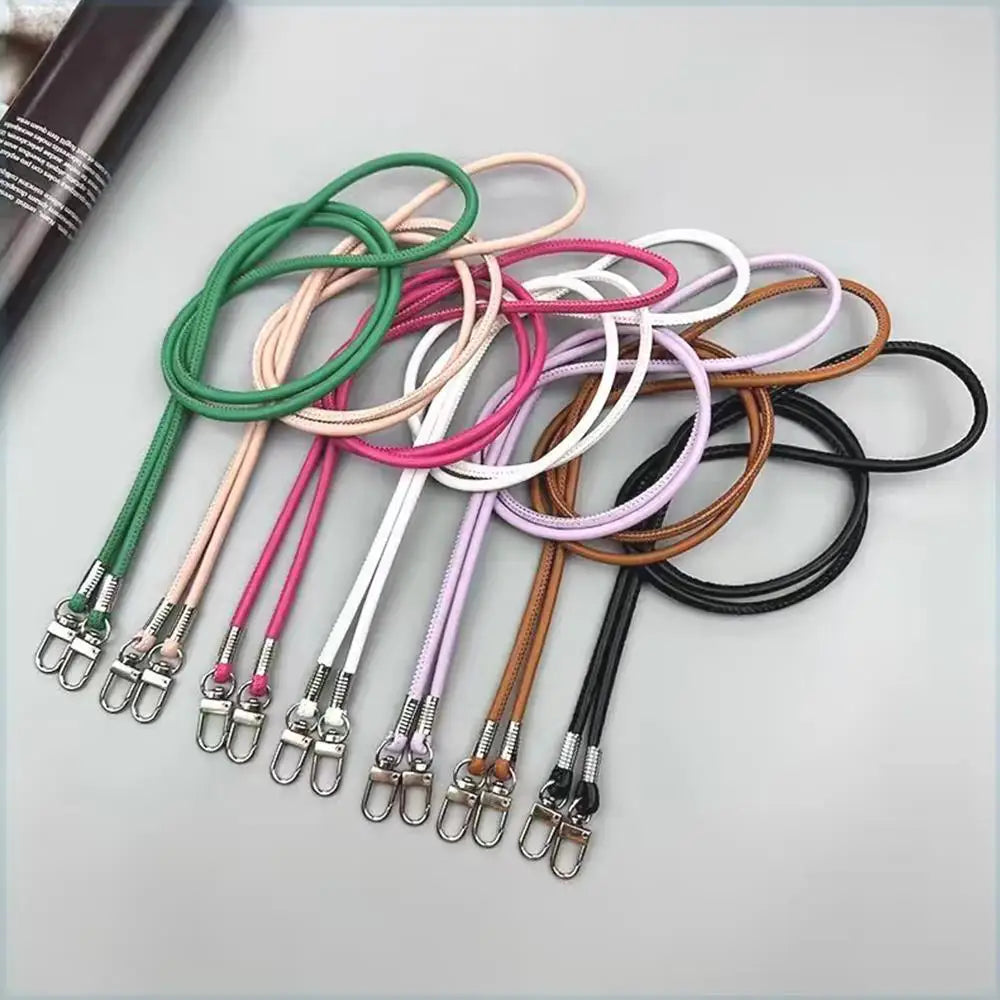 120cm Adjustable PU leather Bag Strap Crossbody Shoulder bag Strap Mobile Phone Lanyard Handbag Handle Replacement Bag Belt