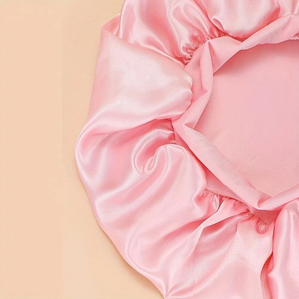 Satin Bonnet Hair Bonnet for Sleeping Silk Bonnets for Women with Elastic Soft Band for Hair Care Night Hair Care Accessories