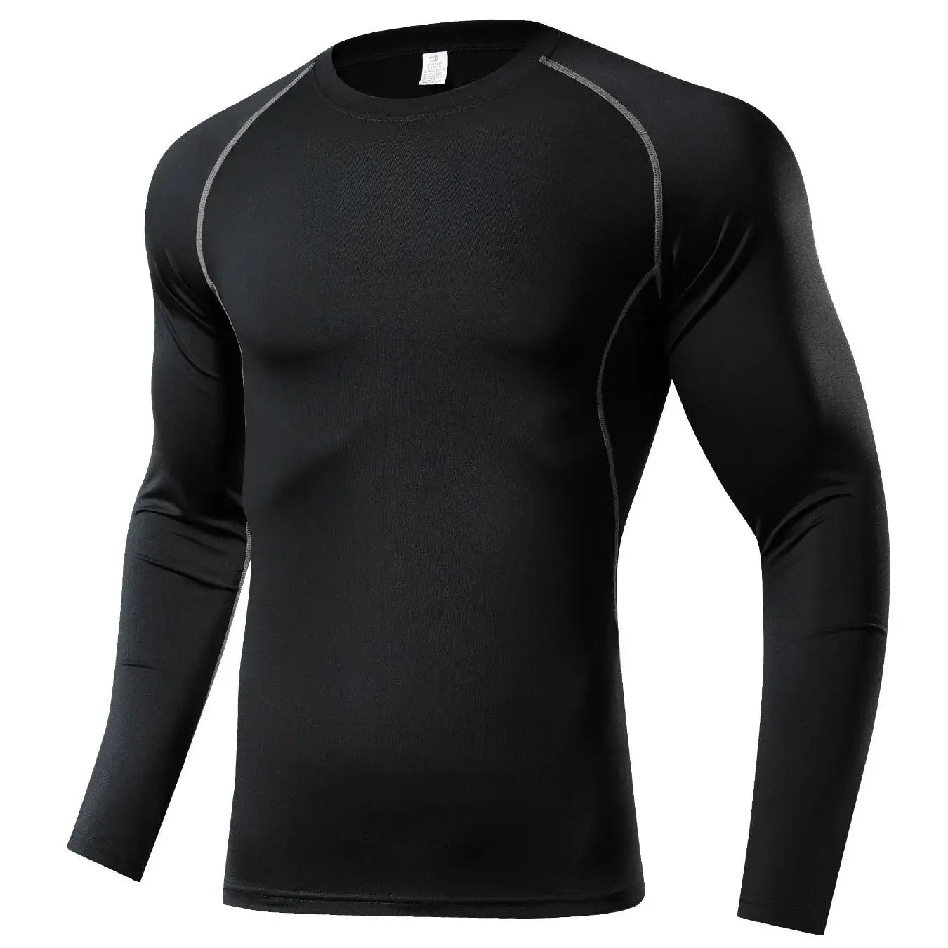 Fitness Clothing Mens Tight Round Neck Long Sleeve Gym Fitness Trainer Sweatshirt Mens Jogging Sweatshirt Sweatshirt Tops