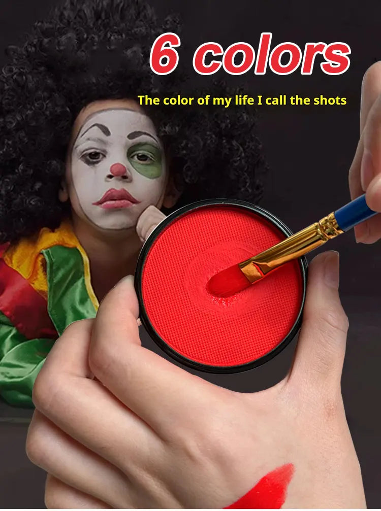 Water-Based Body Paint,Non-Toxic, Vibrant Colors, Easy Wash Off for Face & Skin, Safe for Kids & Adults,Party & Halloween Makeup