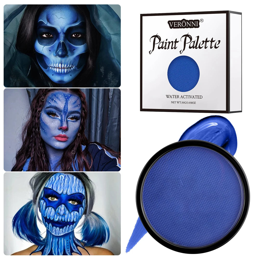 Water-Based Body Paint,Non-Toxic, Vibrant Colors, Easy Wash Off for Face & Skin, Safe for Kids & Adults,Party & Halloween Makeup