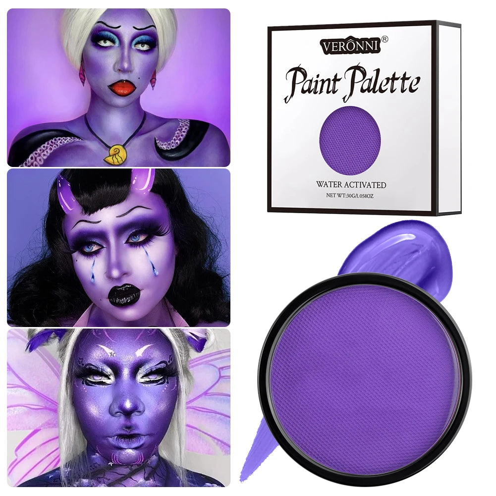 Water-Based Body Paint,Non-Toxic, Vibrant Colors, Easy Wash Off for Face & Skin, Safe for Kids & Adults,Party & Halloween Makeup