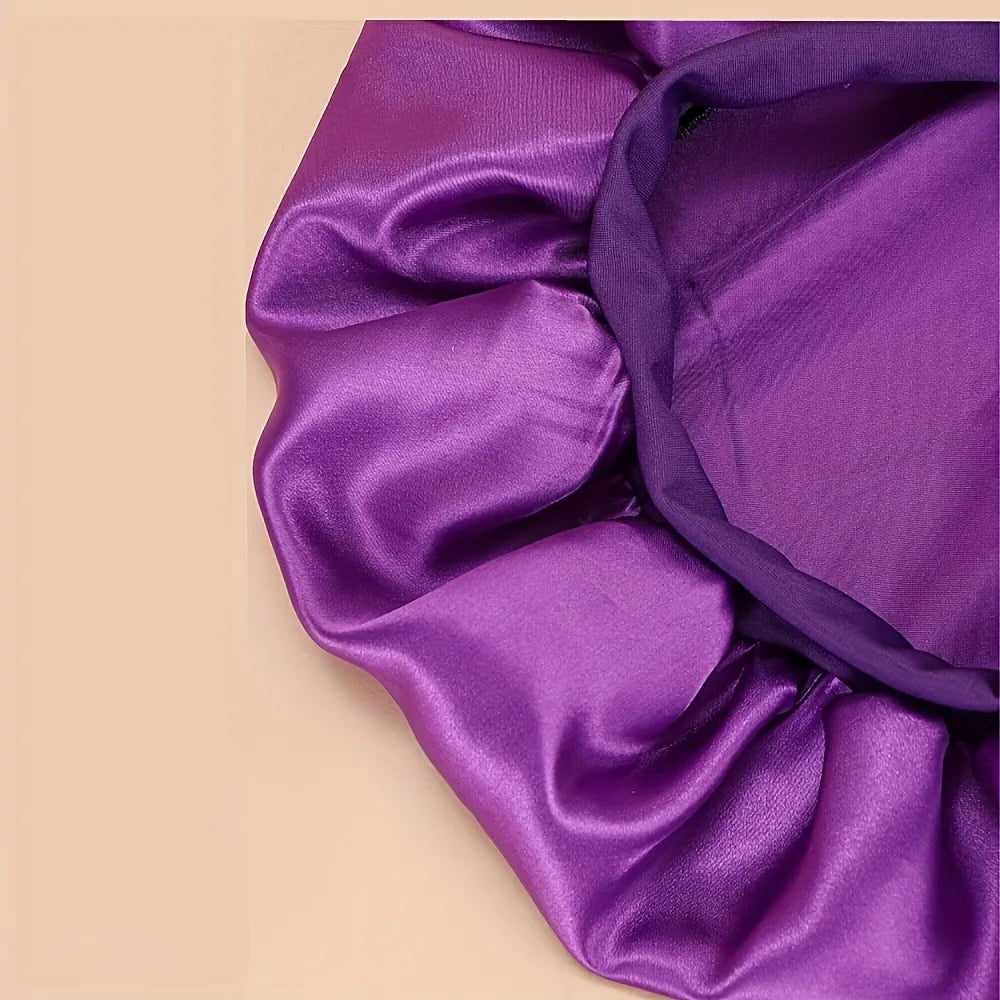 Satin Bonnet Hair Bonnet for Sleeping Silk Bonnets for Women with Elastic Soft Band for Hair Care Night Hair Care Accessories