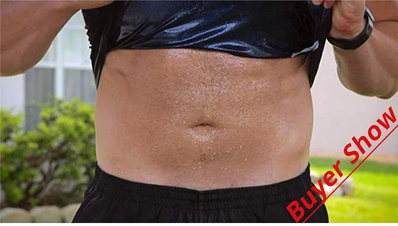 Men Gym Sportswear Sweating Clothing Weight Loss Fat Burning Fitness Sauna Sweat Suits Body Shaper Workout Compression Shapewear