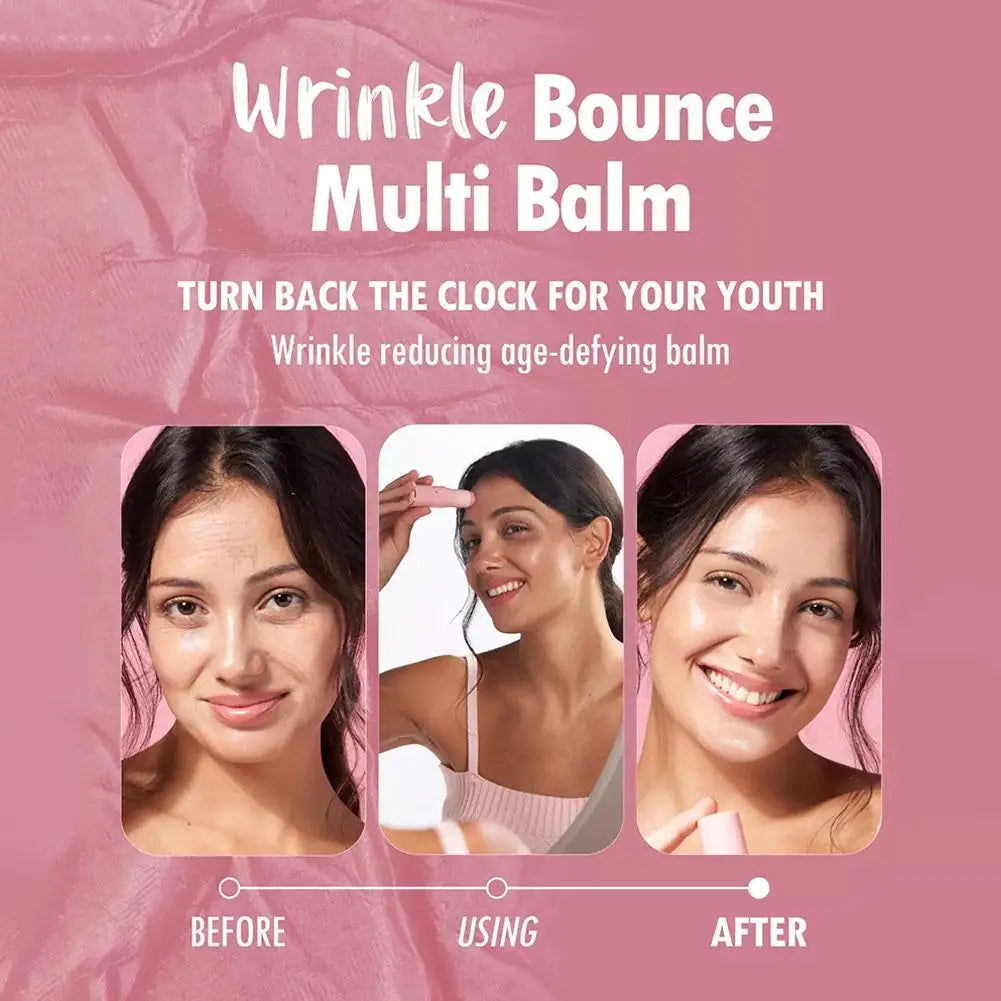 1/2PCs Wrinkle Bounce Moisturizing Multi Balm for Face Daily Face Moisturizer Stick Multi Balm Hydrating Cream for Lip Eye Neck