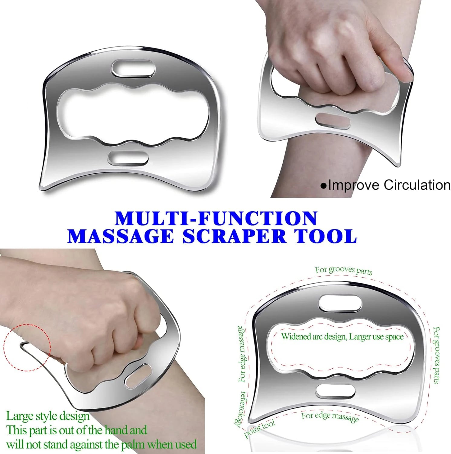 Gua Sha Stainless Steel Massage Tools Muscle Scraper Tool, Physiotherapy Tools, Muscle Gua Sha Tools