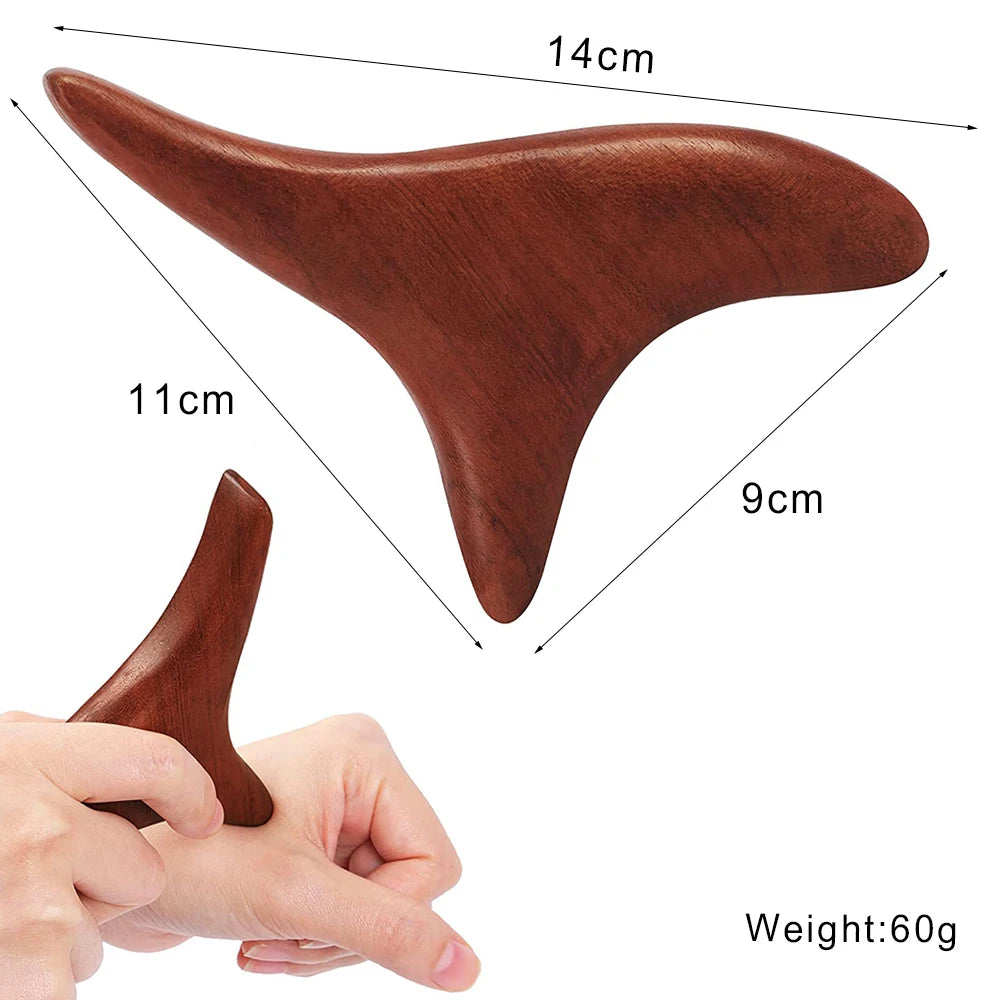Wood Therapy Massage Tools Gua Sha Board Wooden Scraper Massage Rolls Lymphatic Drainage Tool for Release Cellulite Sore Muscle
