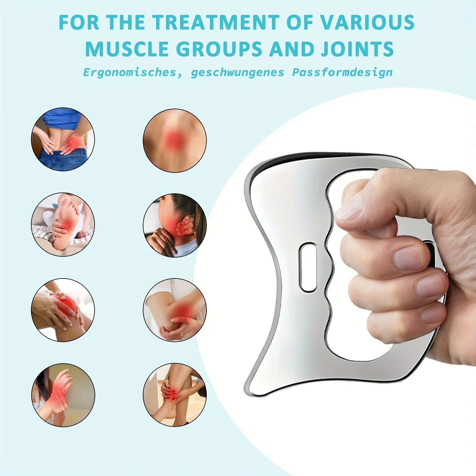 Gua Sha Stainless Steel Massage Tools Muscle Scraper Tool, Physiotherapy Tools, Muscle Gua Sha Tools