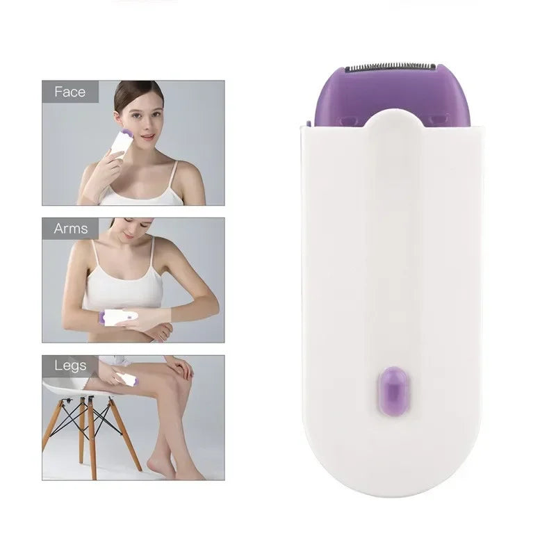 Laser Painless Hair Removal Device, USB Rechargeable Electric Shaver for Women Face Legs Bikini Hands Body Hair Remover Kit
