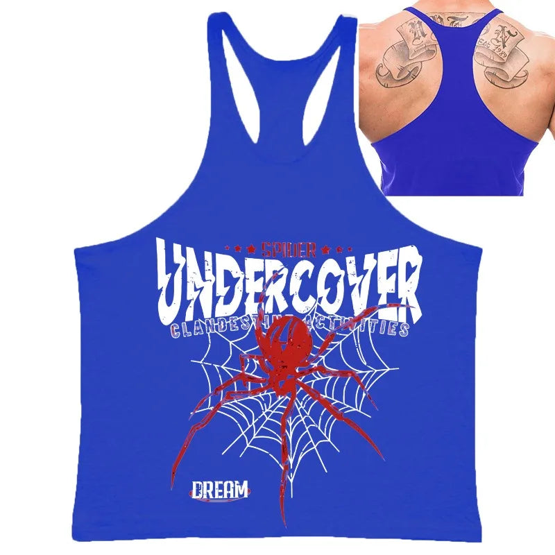 Gym Man Workout Bodybuilding Shirt Men Singlets Stringer Undershirt Vests Tank Top Vest Men's Brand Clothes Clothing Muscle Gyms