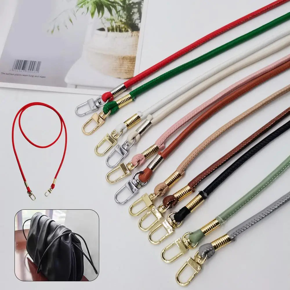 120cm Adjustable PU leather Bag Strap Crossbody Shoulder bag Strap Mobile Phone Lanyard Handbag Handle Replacement Bag Belt