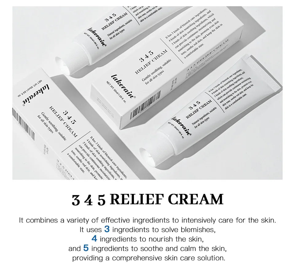3 4 5 Relief Cream Address Blemishes Nourish The Skin And Provide Soothing Care Face Lifting Beauty Moisturizer Korean Cosmetics