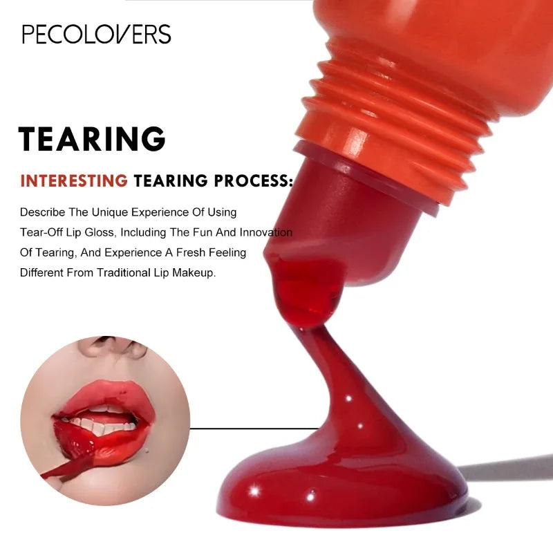 New Lip Stain Peel Off and Reveal - Long Lasting Waterproof Pink Lip Tint Transfer Proof Natural Lip Stain