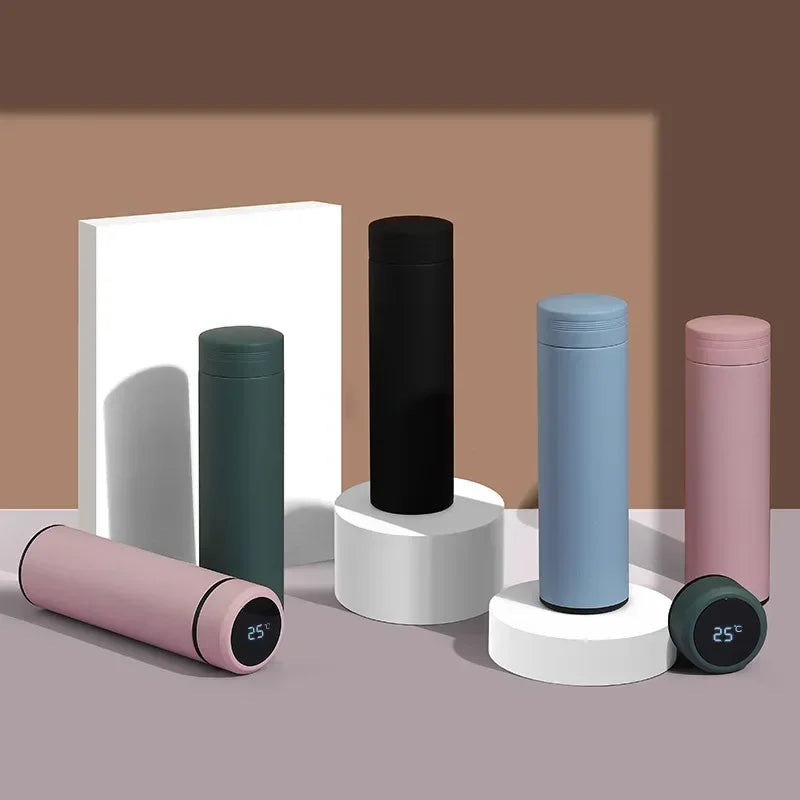 500ml Stainless Steel Thermos Bottle with Digital Temperature Display LED Intelligent Temperature Measurement Cup Vacuum Flask