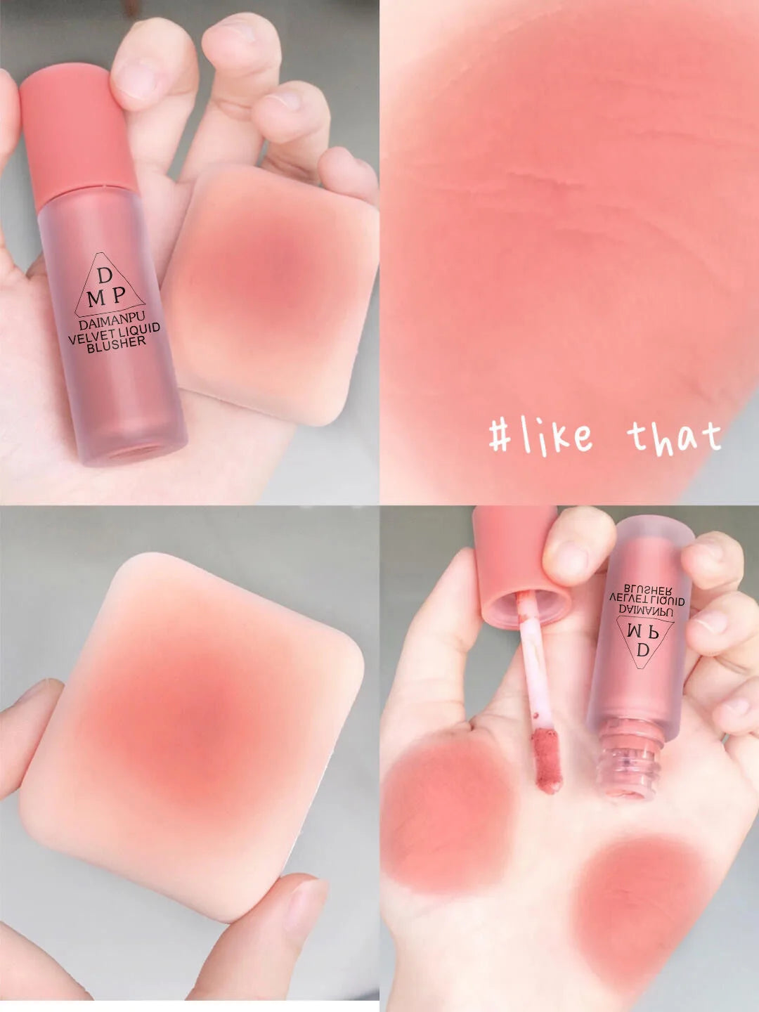 Liquid Blush Long-acting Waterproof Easy Halo Dye Brightens The Face Smooth Peach Red Female Cosmetics
