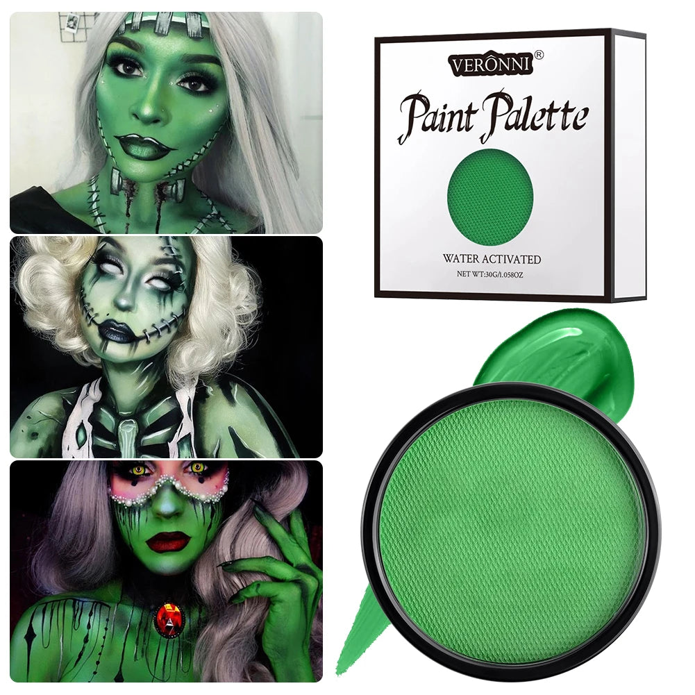 Water-Based Body Paint,Non-Toxic, Vibrant Colors, Easy Wash Off for Face & Skin, Safe for Kids & Adults,Party & Halloween Makeup