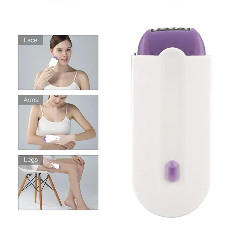 Laser Painless Hair Removal Device, USB Rechargeable Electric Shaver for Women Face Legs Bikini Hands Body Hair Remover Kit