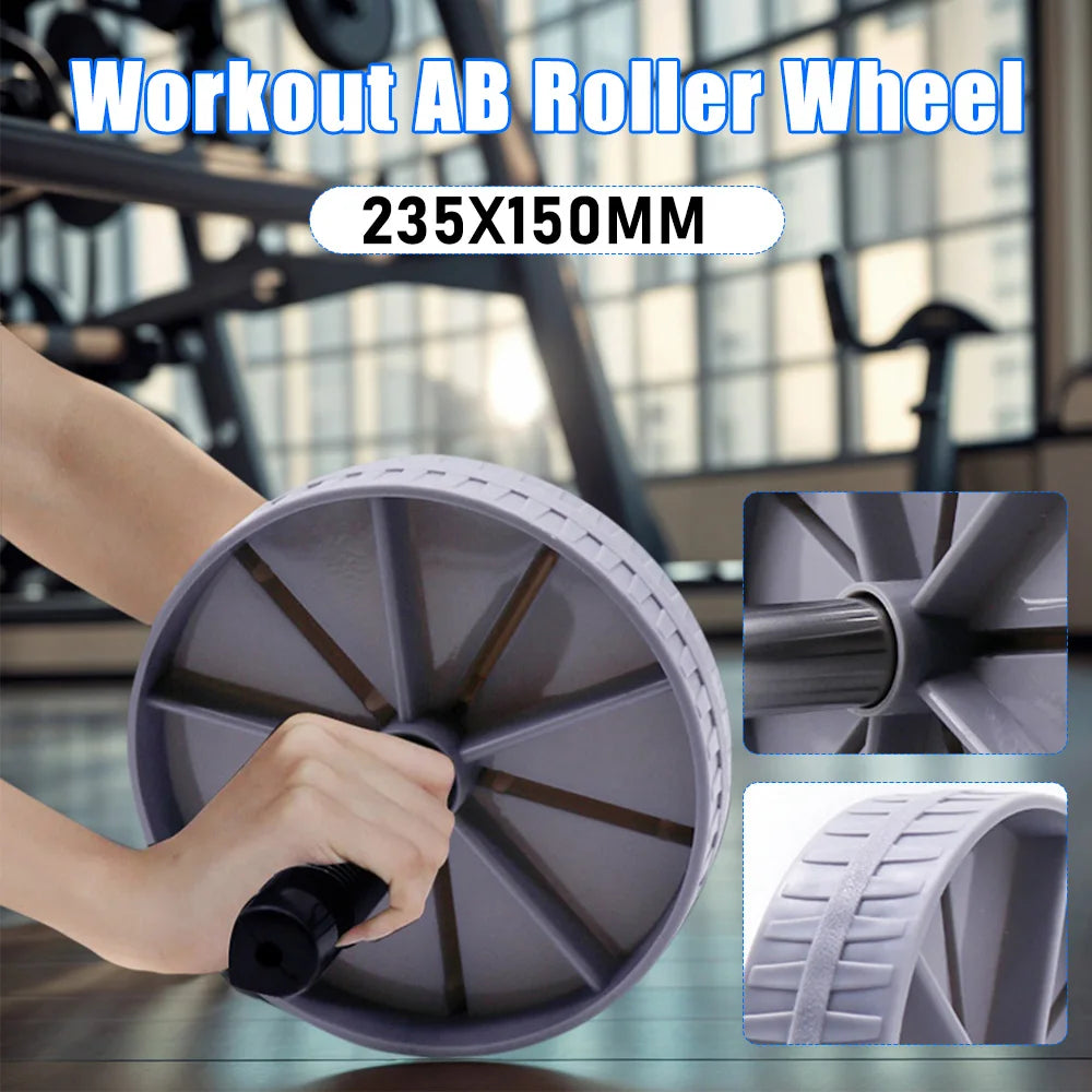 1PCS Workout AB Roller No Noise Abdominal Trainer Non-slip Abdominal Roller Strengthen Muscle Exercise Equipment For Home Gyms