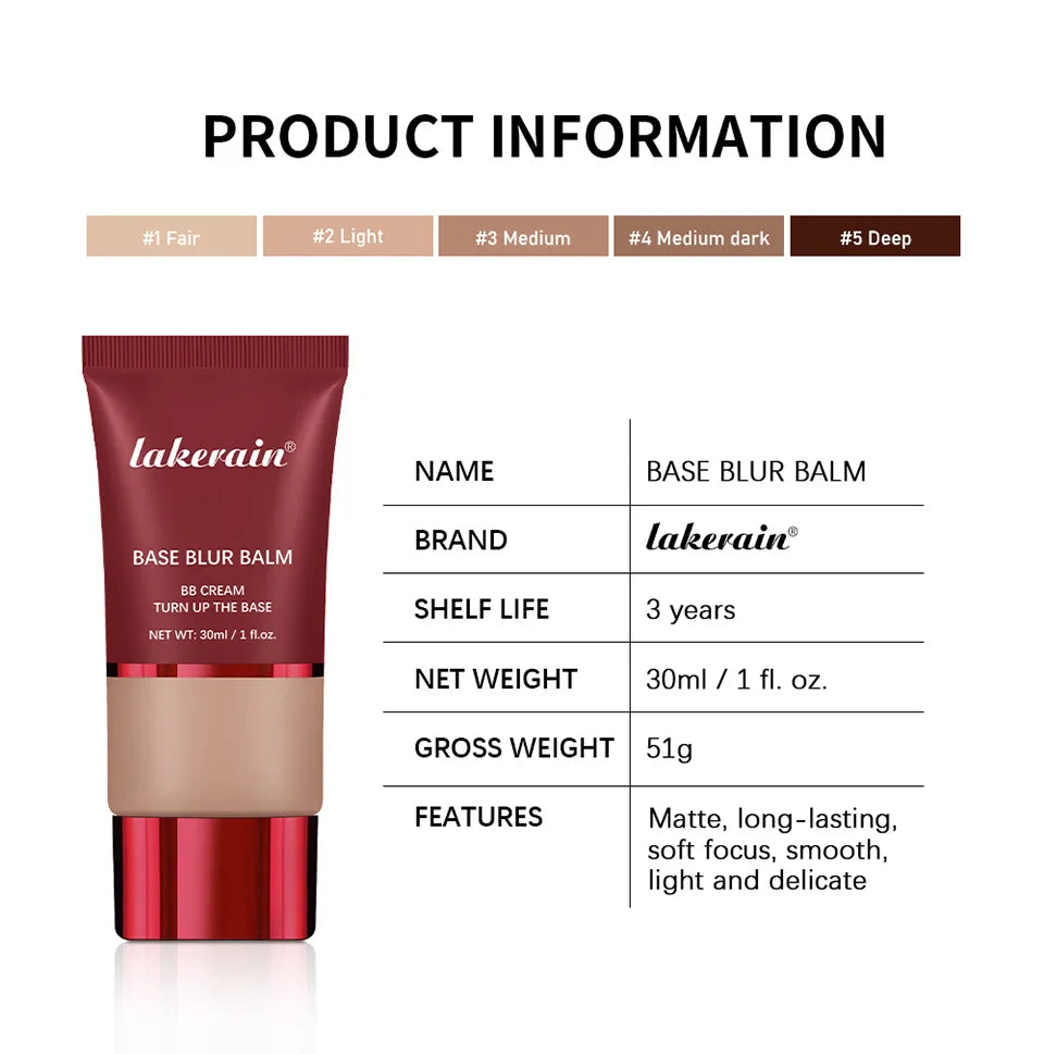 TURN UP THE BASE BLURRING FOUNDATION Face Long Lasting control oil Foundation OS Makeup Cosmetics Skin Matte